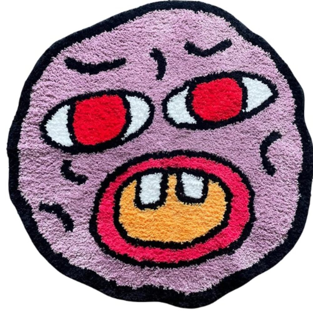 Cherry Bomb Rug - Hypebeast Rug - Handmade Tufted Rug - Handmade & Premium - Picture 2 of 3